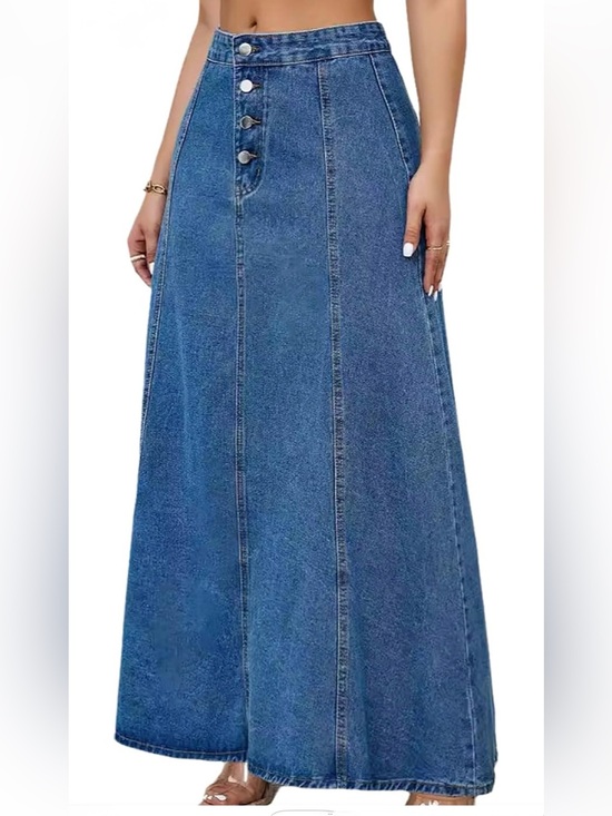 None Dresses & Skirts - Denim maxi skirt. Size XL.